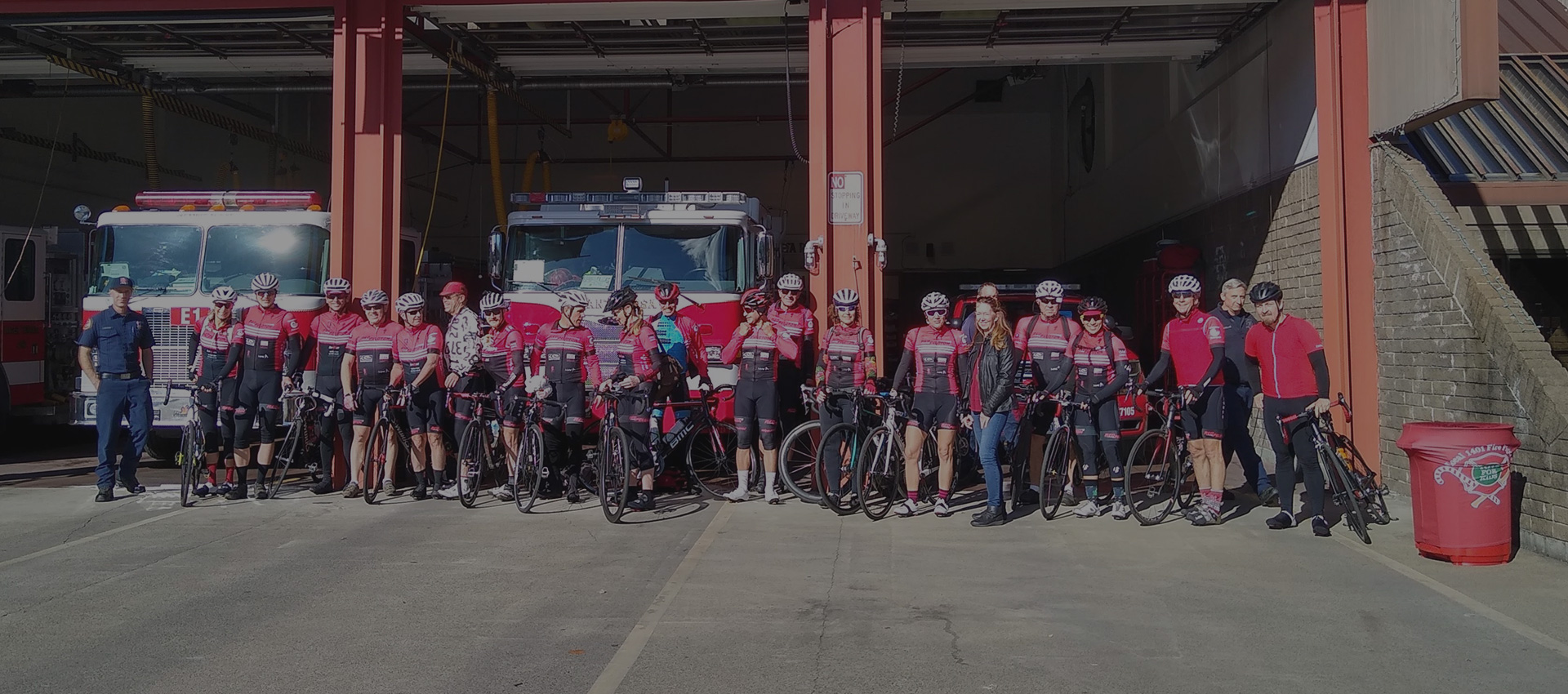 Red Peloton participates annually in Toys for Tots with the team delivering Christmas toys to the Santa Rosa Fire Department.