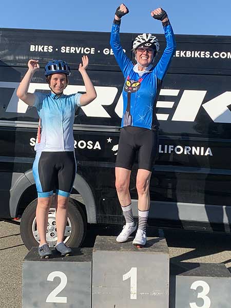 Tuesday Night Twilights (TNT) Santa Rosa California criterium bike race podium photo for June 11, 2024 showing C Race winners.