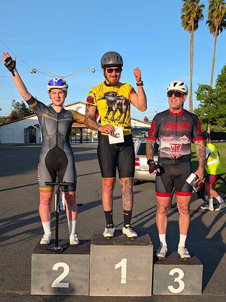C Race podium April 7, 2026 TNT bike race Santa Rosa California, criterium race in the Bay Area, Northern California.
