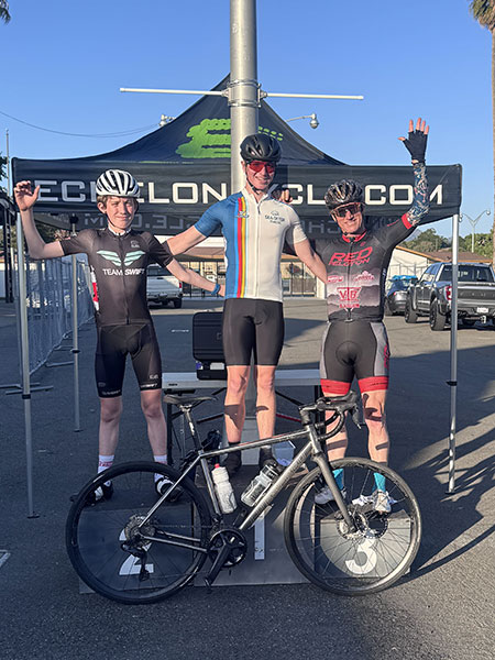 TNT Criterium Santa Rosa California C race winners April 28, 2026. Northern California bike racing series by Red Peloton.